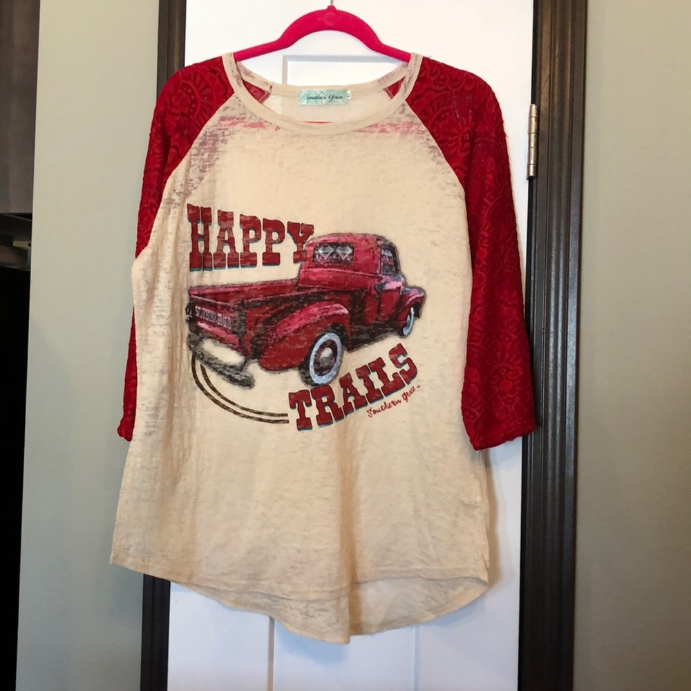 Happy trails 3/4 sleeve.